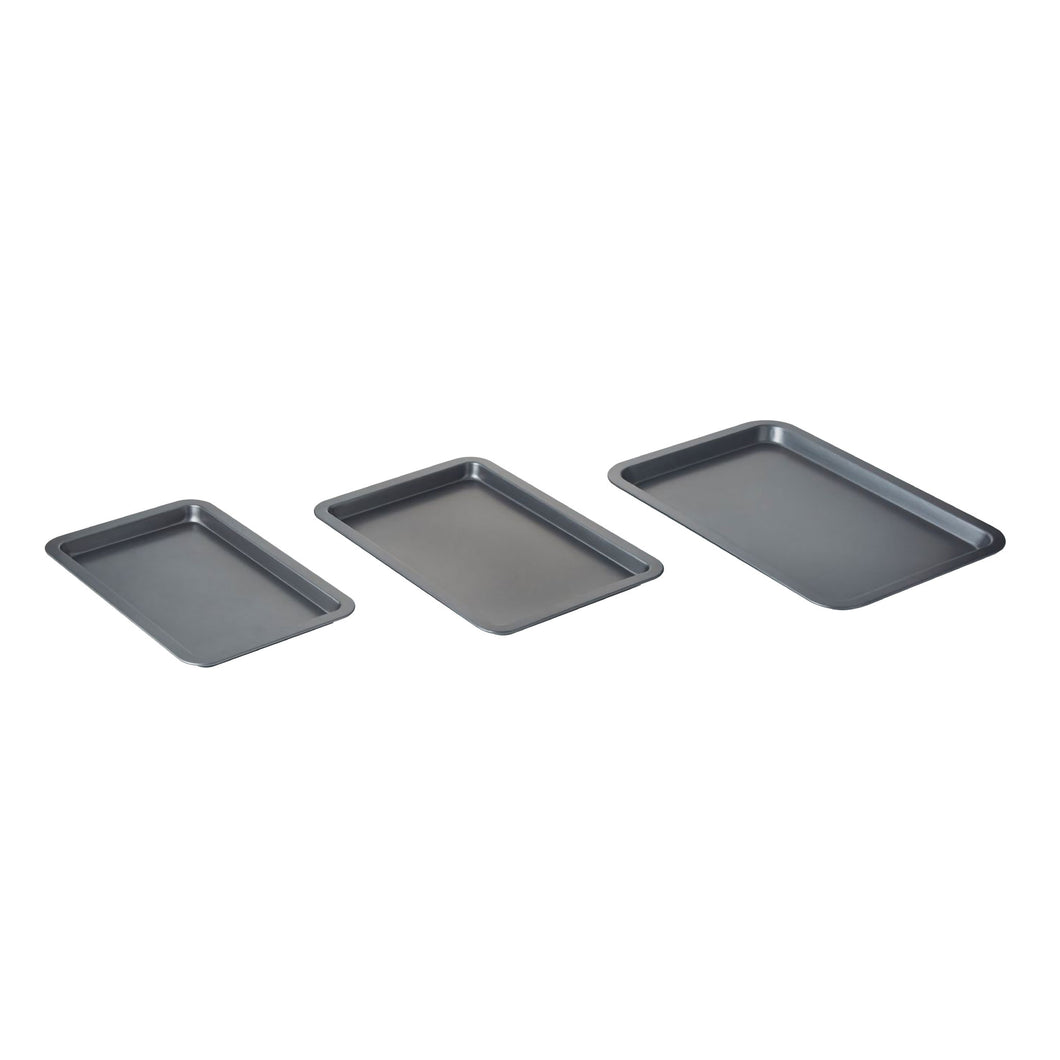 Set of 3 Non-Stick Cookie and Baking Sheets