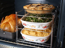 Load image into Gallery viewer, 3-Tier Oven Insert Rack and Roasting Pan Set
