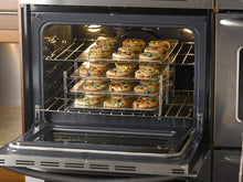 Load image into Gallery viewer, 3 Tier Baking Rack with 3 Non-Stick Cookie Sheets
