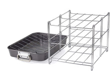Load image into Gallery viewer, 3-Tier Oven Insert Rack and Roasting Pan Set
