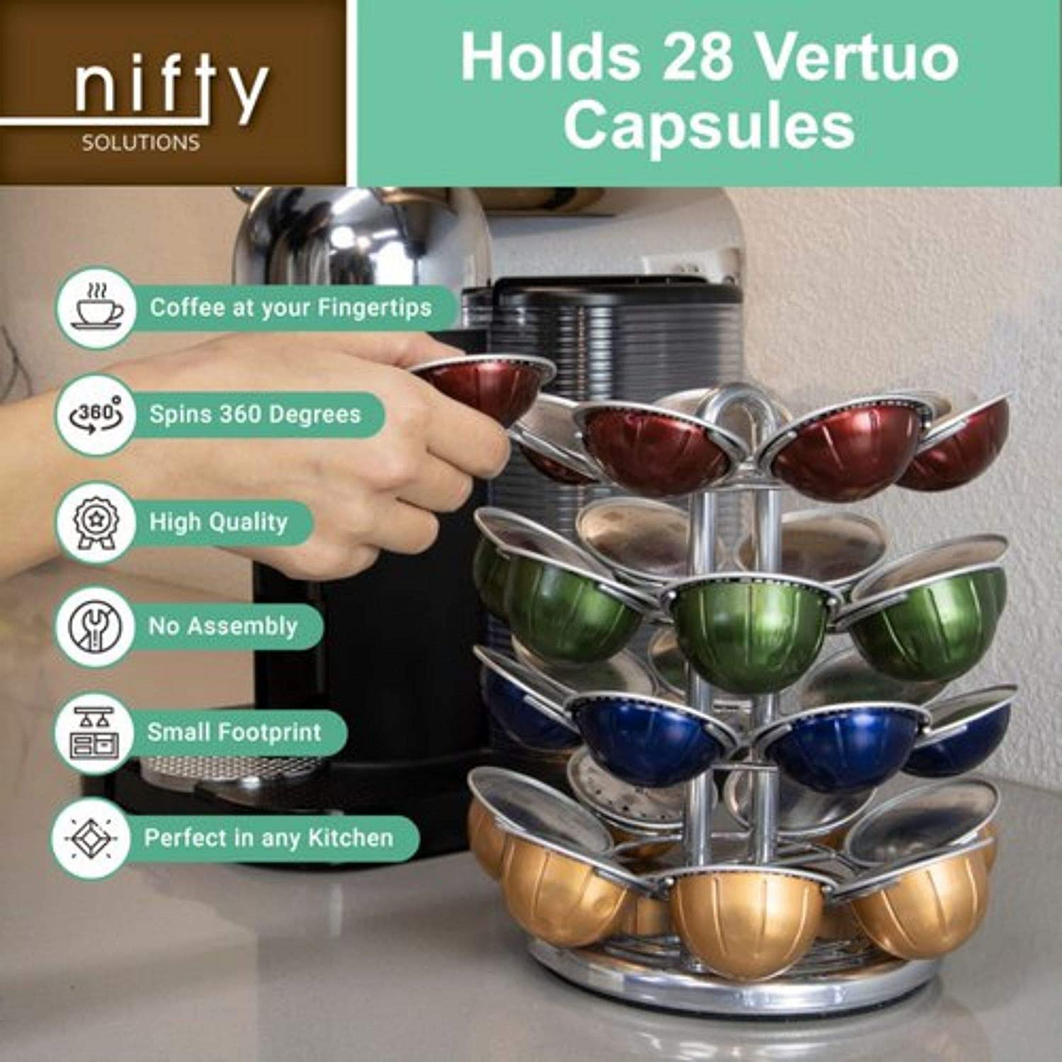 medlem Stranden skraber Nespresso Vertuoline Pod Holder by Nifty – Nifty Home Products